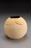 Spherical vase [SV 1-4] 15 cm H, stoneware vase, pale orange dry glaze. $135 [SOLD]